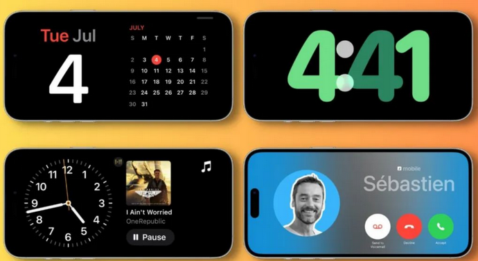 灵石苹果手机维修分享iOS17横屏充电待机显示有什么好处 