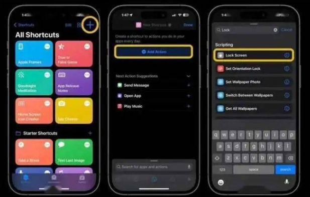 灵石苹果14锁屏维修店分享iPhone14升级iOS16.4后如何创建锁屏快捷方式 