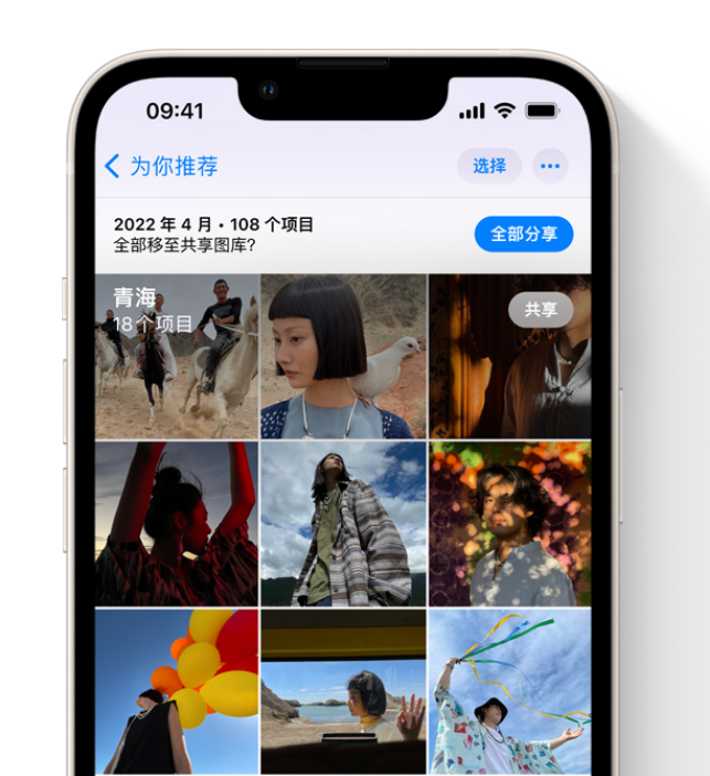 灵石苹果维修网点分享在 iPhone 上使用共享图库 