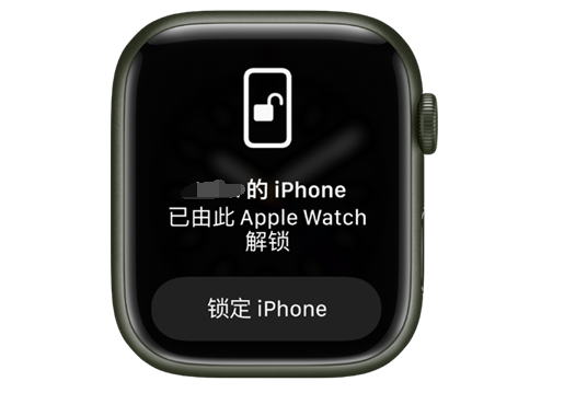 灵石苹果手机维修分享用 AppleWatch 解锁配备面容 ID 的 iPhone方法 