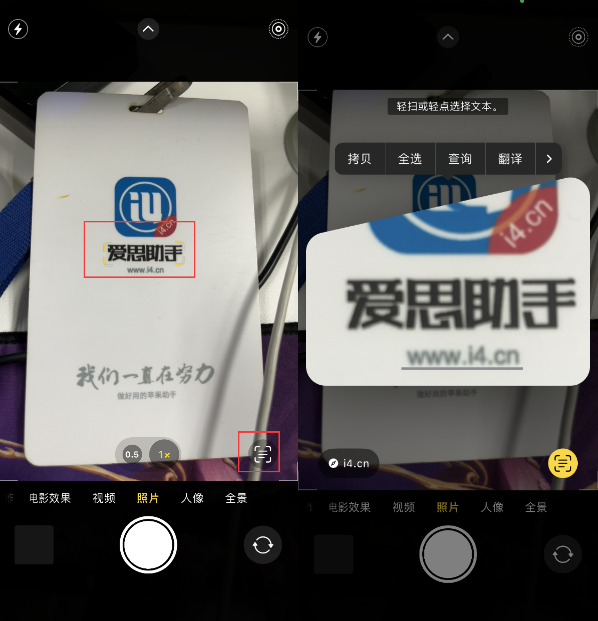 灵石苹果手机维修分享升级iOS 16后如何通过相机翻译文本 
