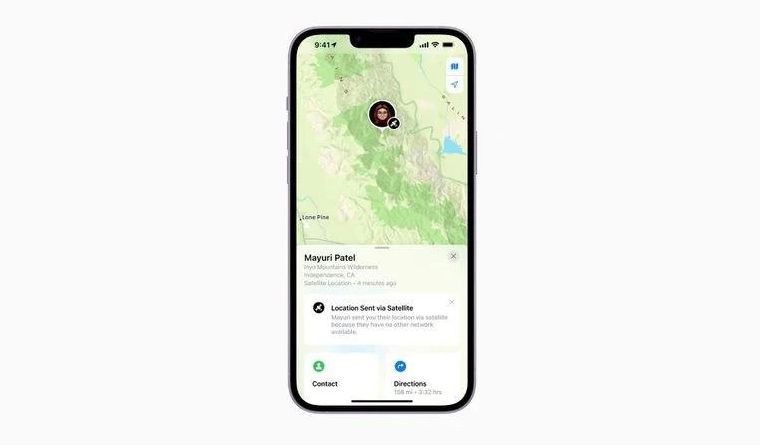 灵石苹果14维修分享iPhone14系列中 FindMy功能通过卫星分享位置方法教程 