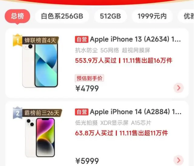 灵石苹果14维修分享iPhone14配置不如同价位的安卓还能大卖 