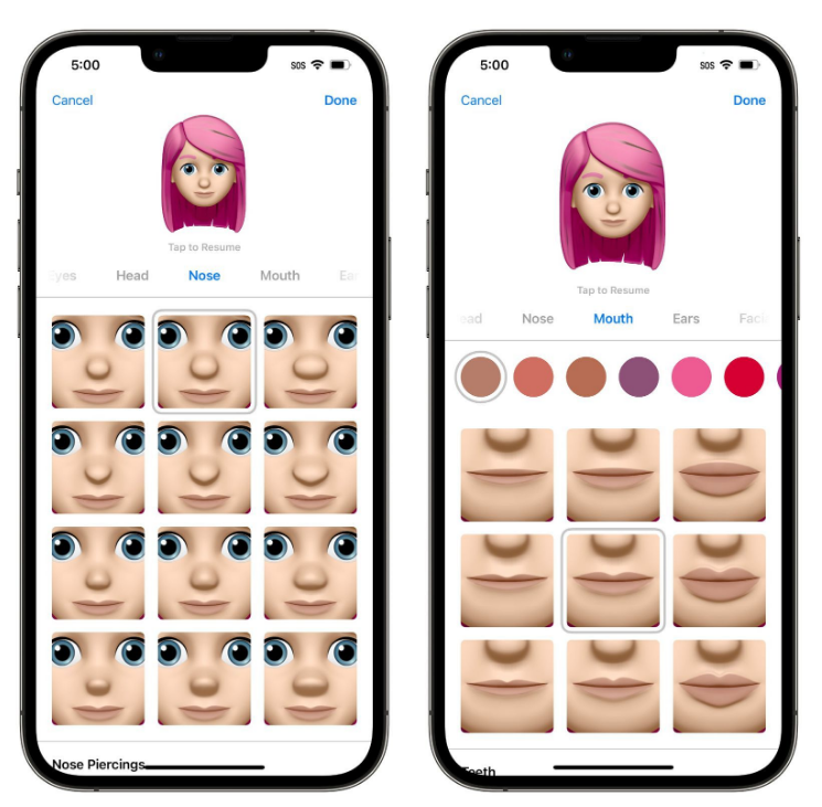 灵石苹果手机维修分享​iOS 16中的拟我表情有了哪些变化和升级 
